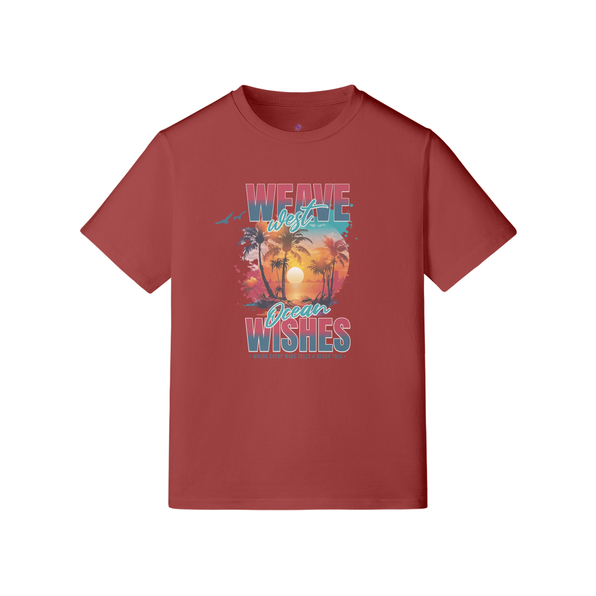 Premium Cotton Slim Fit Tee (Ocean Wish) 5 Colors - Weave West