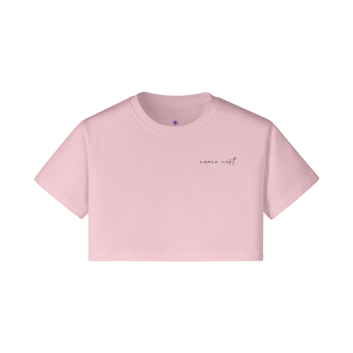 Soft Cotton Loose Crop Top Signature 5 - Weave West