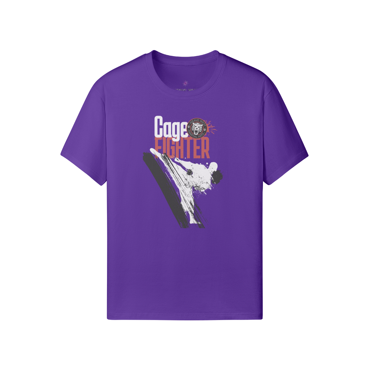 Premium Classic Fit Cotton Tee Cage Fighter - Weave West