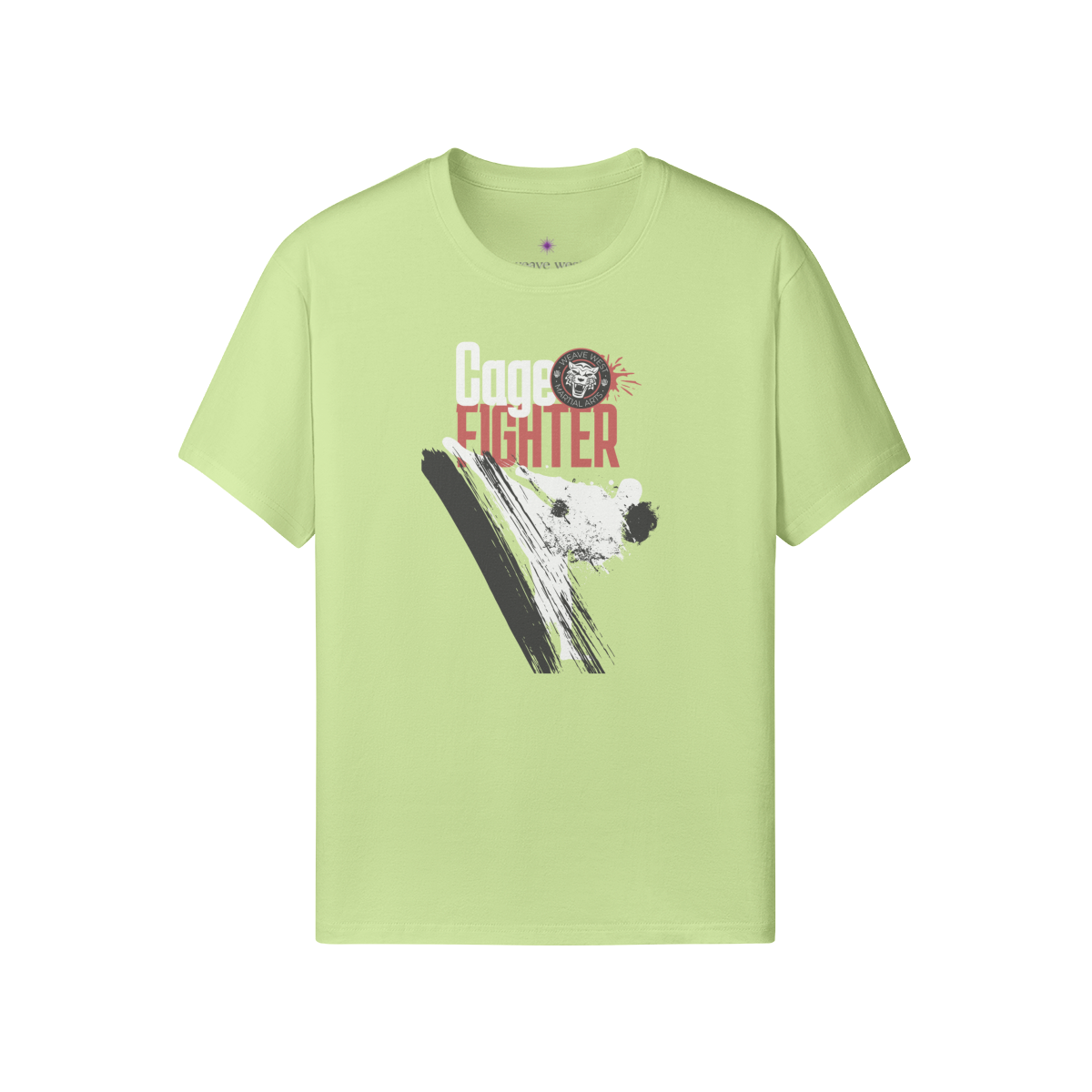 Premium Classic Fit Cotton Tee Cage Fighter - Weave West