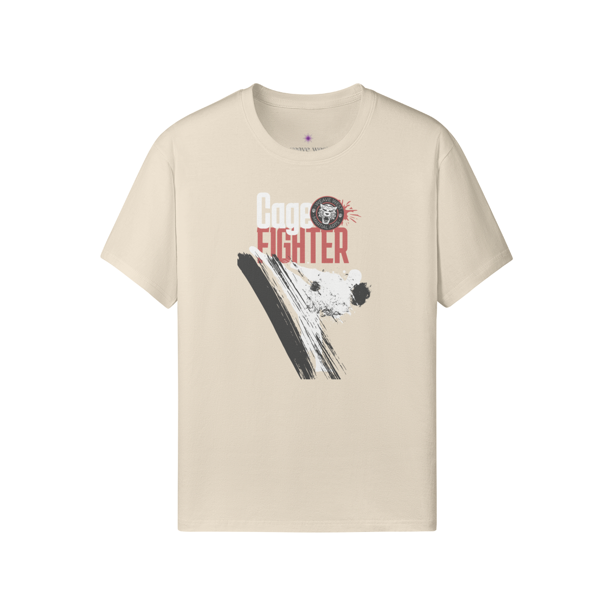 Premium Classic Fit Cotton Tee Cage Fighter - Weave West