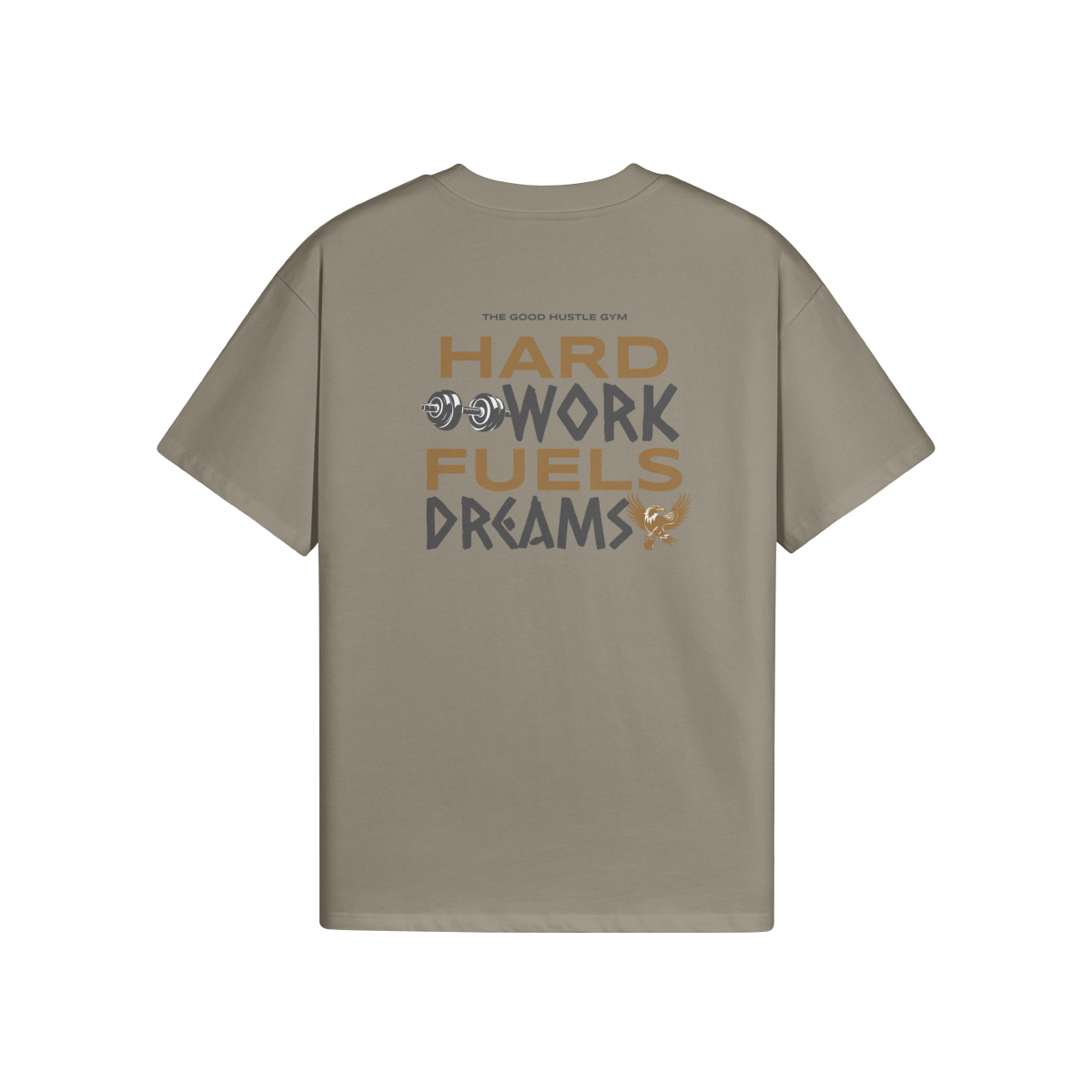 High Quality Cotton Oversized Loose-Fit Tee Hard Work - Weave West