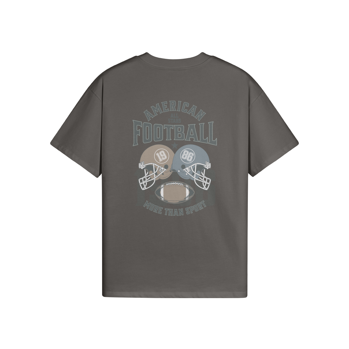 High Quality Cotton Oversized Loose-Fit Tee American Football - Weave West