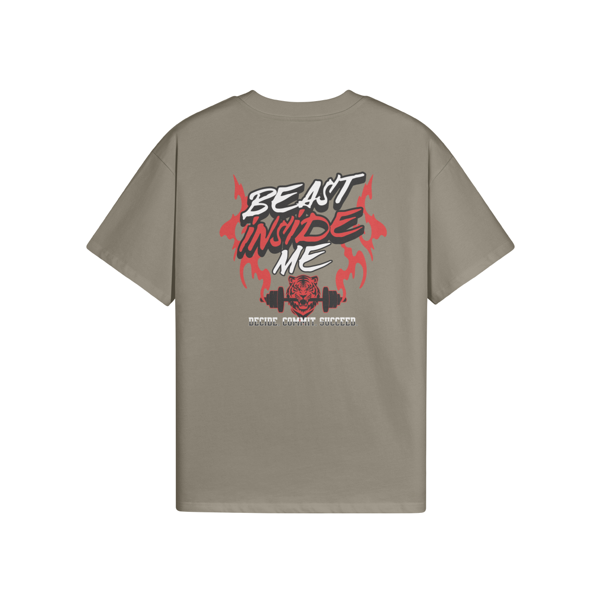 High Quality Cotton Oversized Loose-Fit Tee Beast - Weave West