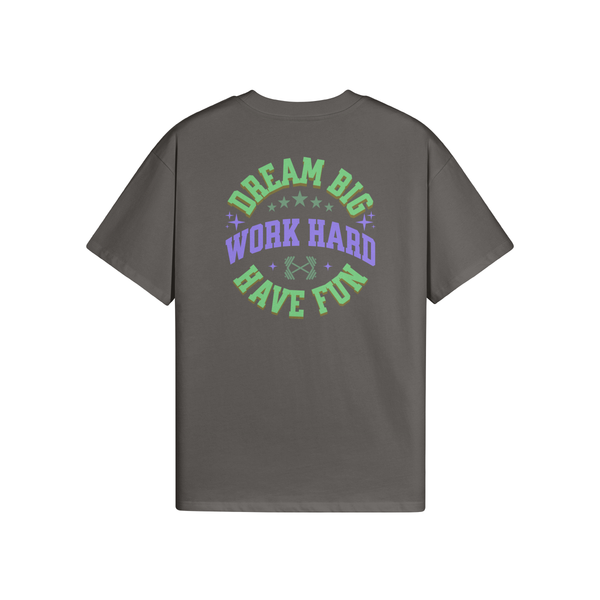 High Quality Cotton Oversized Loose-Fit Tee Dream Big - Weave West