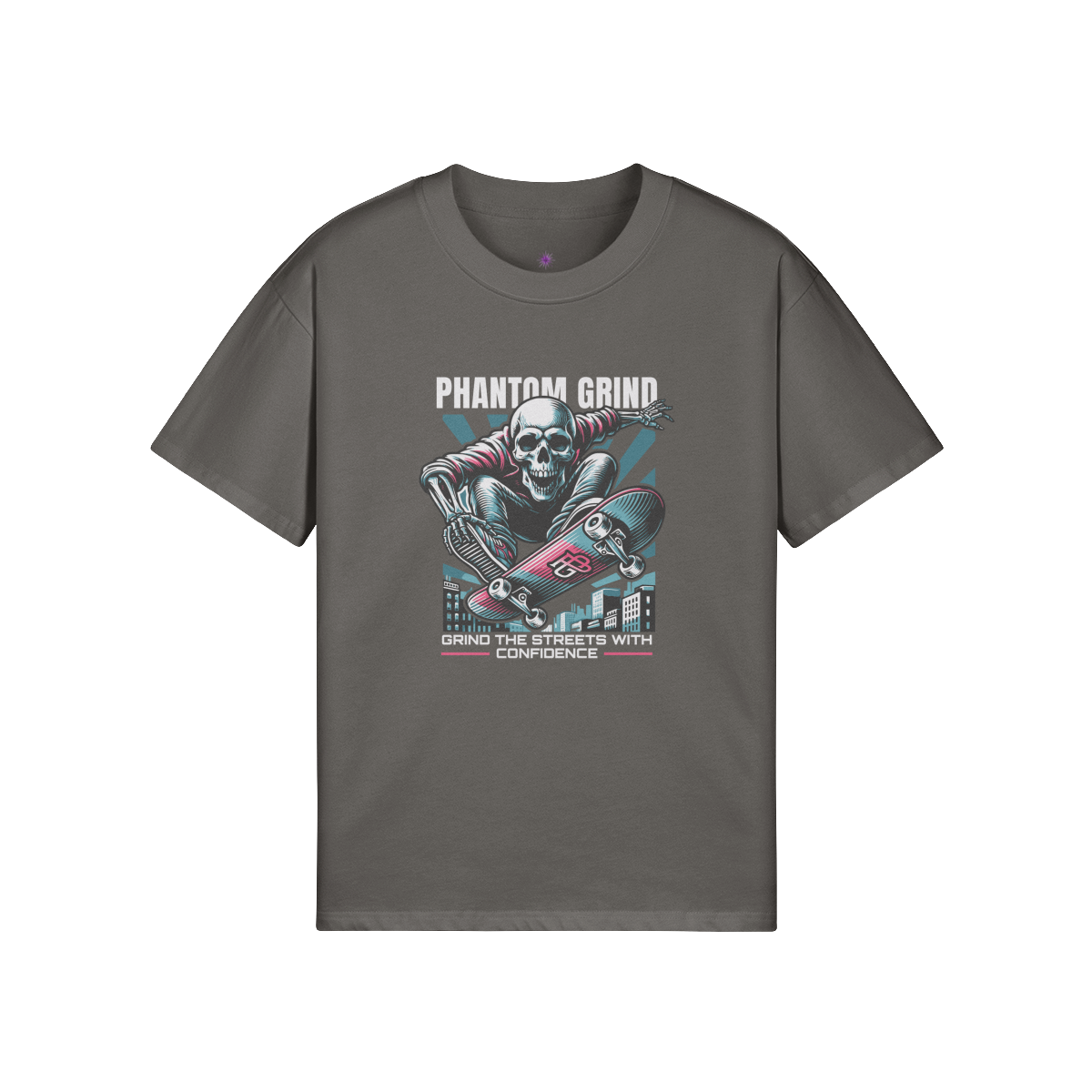 High Quality Cotton Oversized Loose-Fit Tee Phantom Grind - Weave West