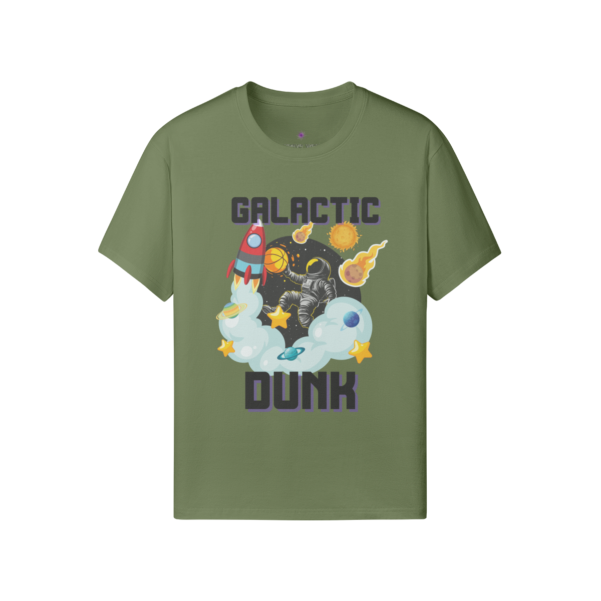 Soft Cotton Graphic T-shirt (Galactic Dunk)