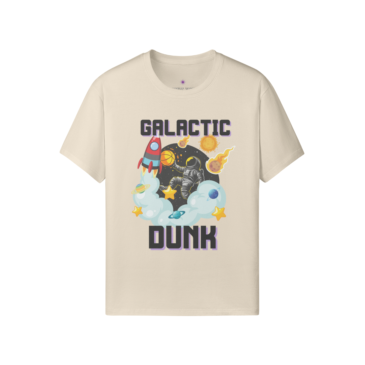 Soft Cotton Graphic T-shirt (Galactic Dunk)