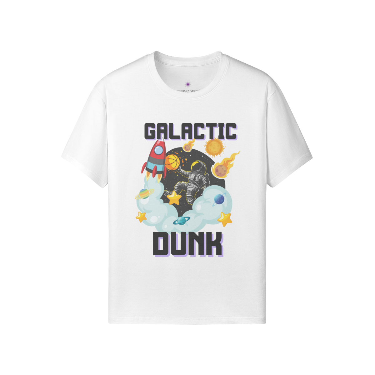 Soft Cotton Graphic T-shirt (Galactic Dunk)