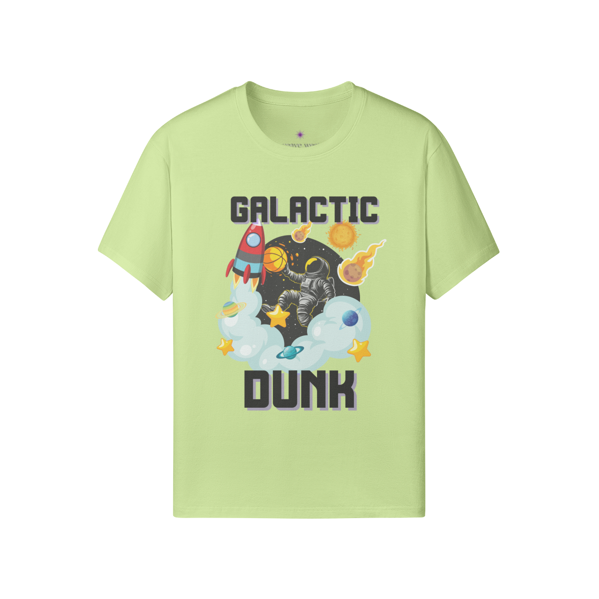 Soft Cotton Graphic T-shirt (Galactic Dunk)