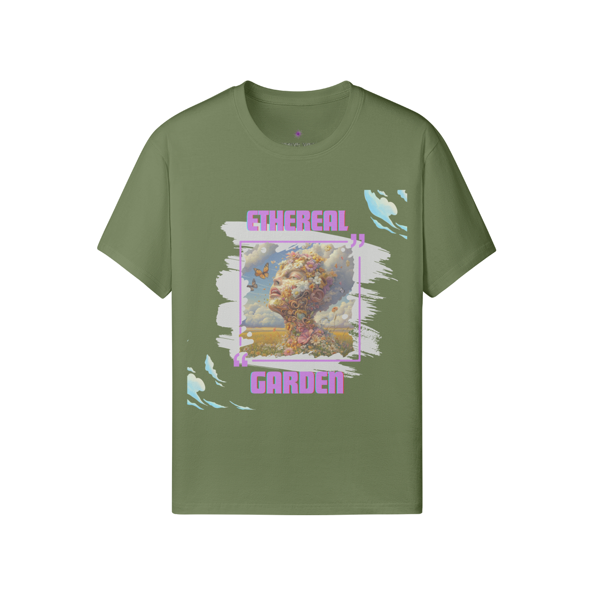 Soft Cotton Graphic T-shirt (Ethereal Garden)