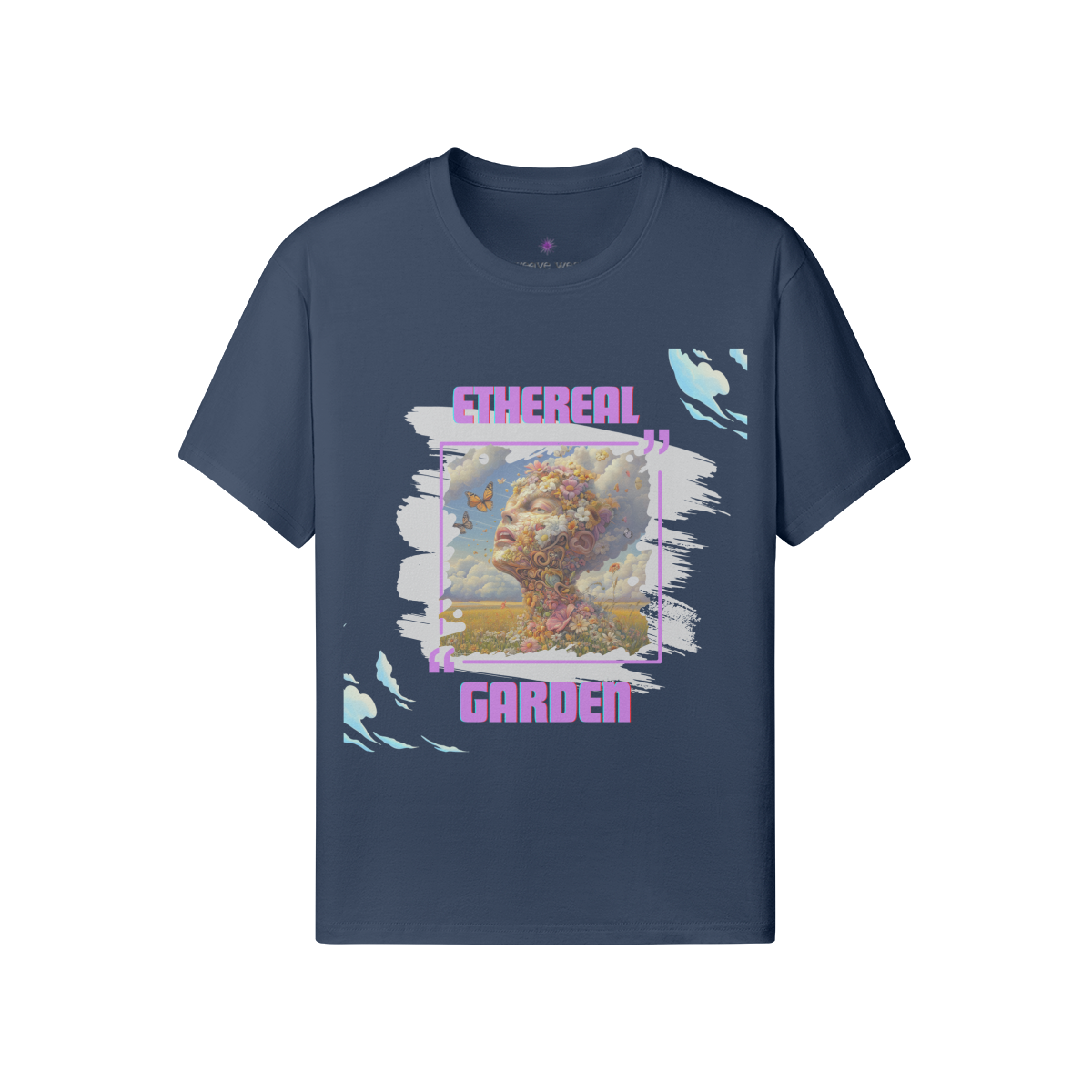 Soft Cotton Graphic T-shirt (Ethereal Garden)