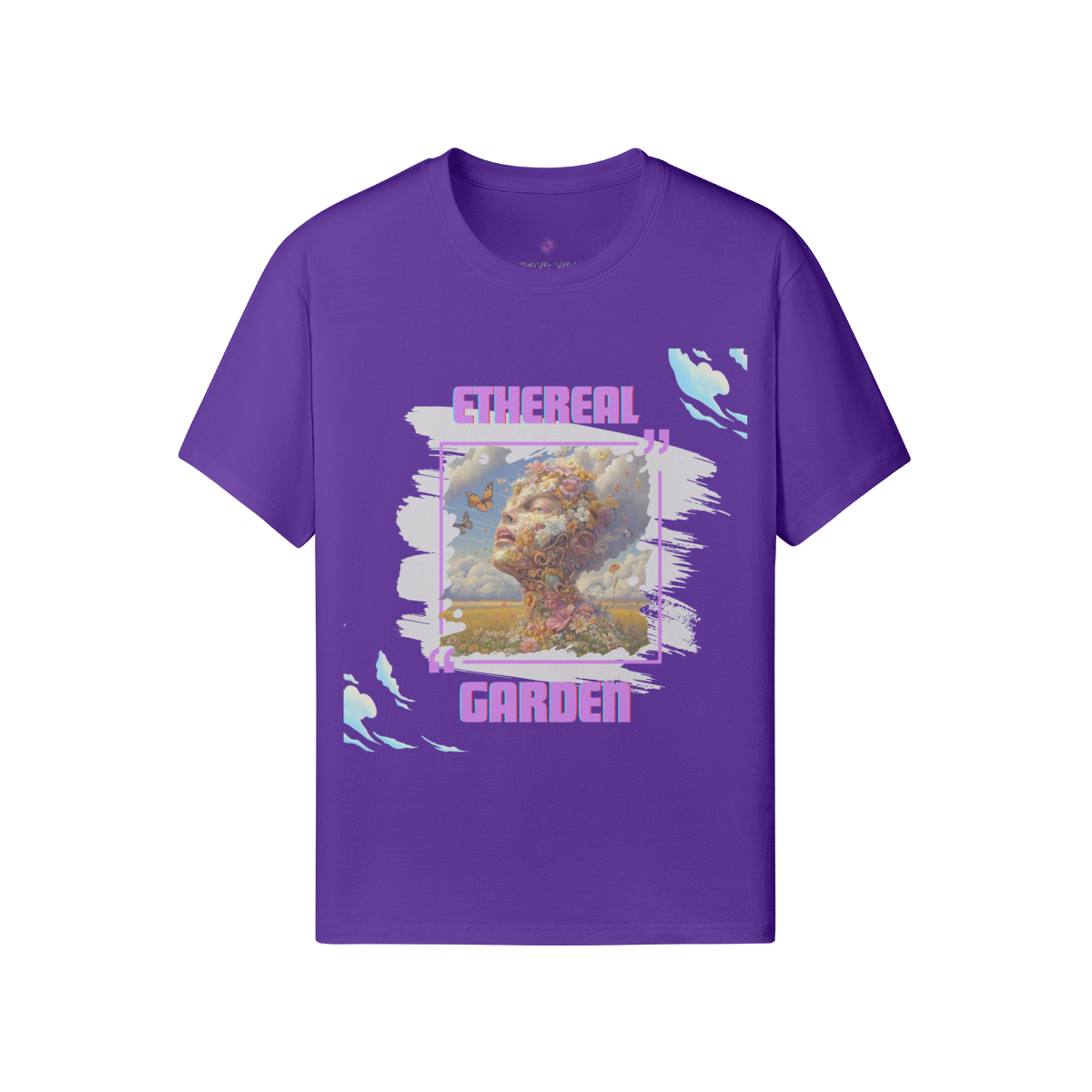 Soft Cotton Graphic T-shirt (Ethereal Garden)