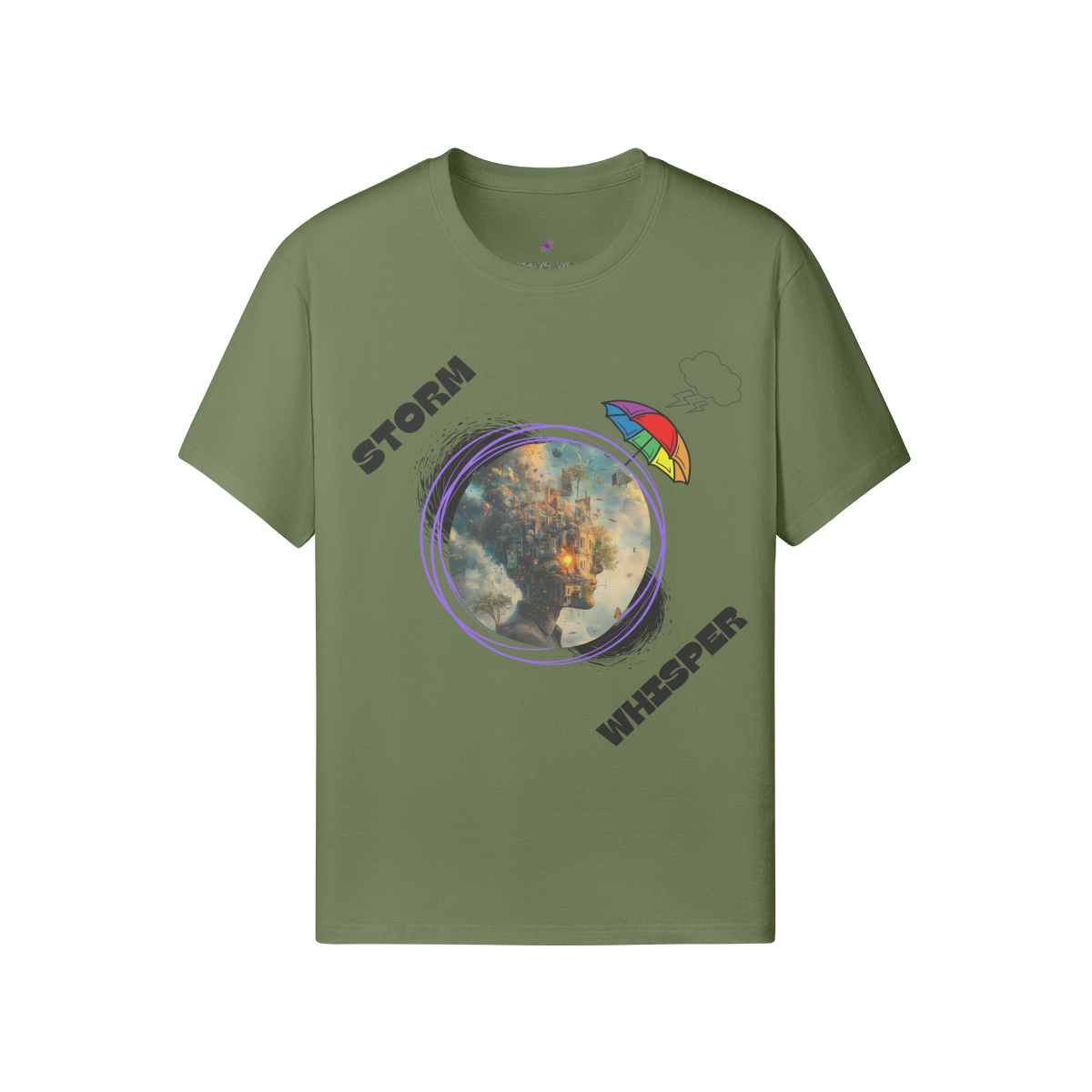 Soft Cotton Graphic T-shirt (Storm Whisper)