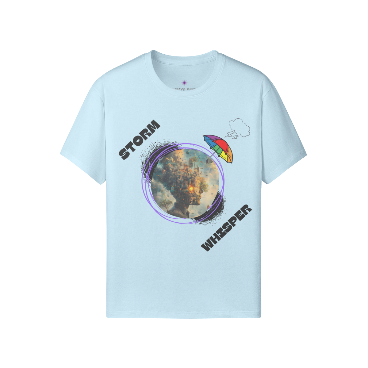 Soft Cotton Graphic T-shirt (Storm Whisper)