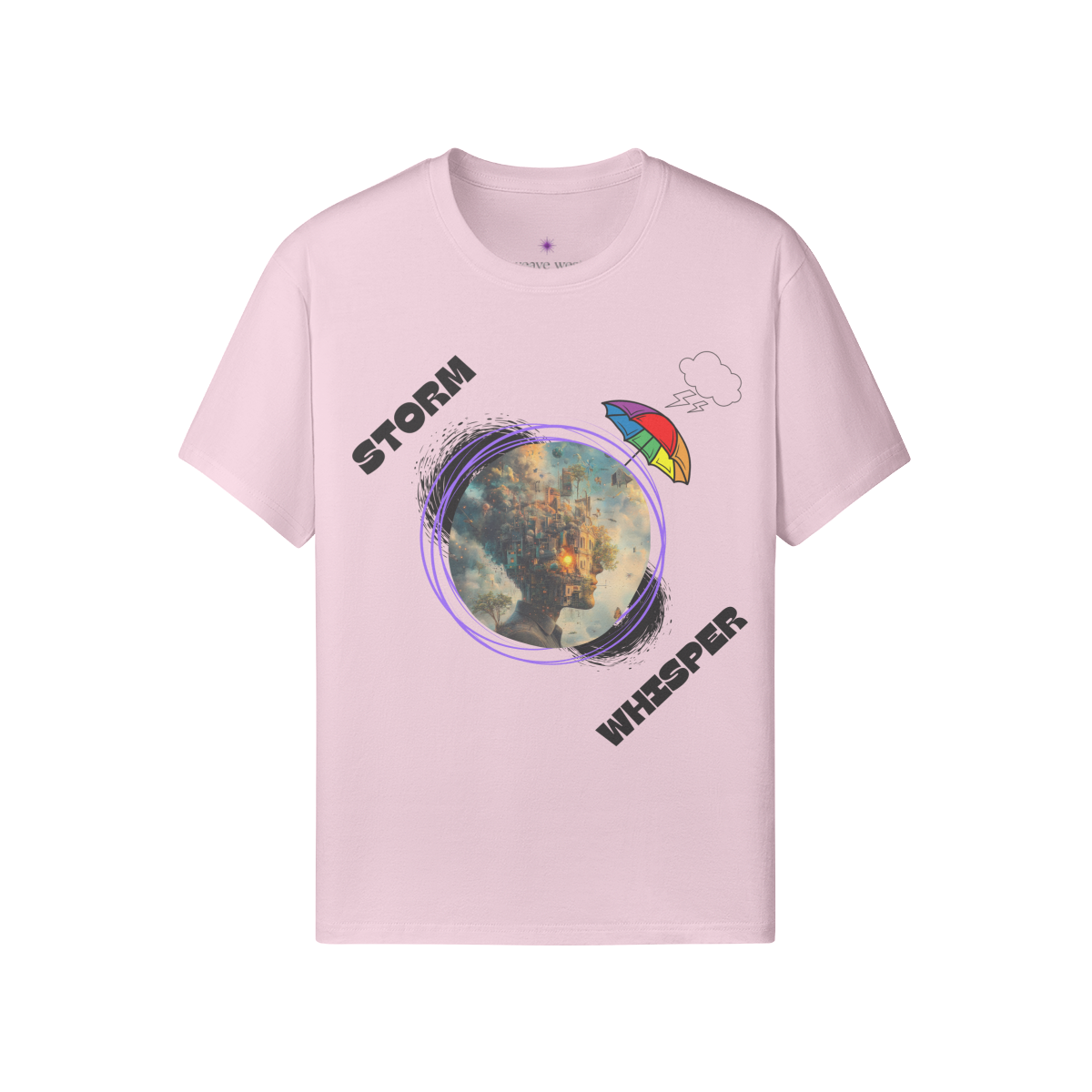 Soft Cotton Graphic T-shirt (Storm Whisper)