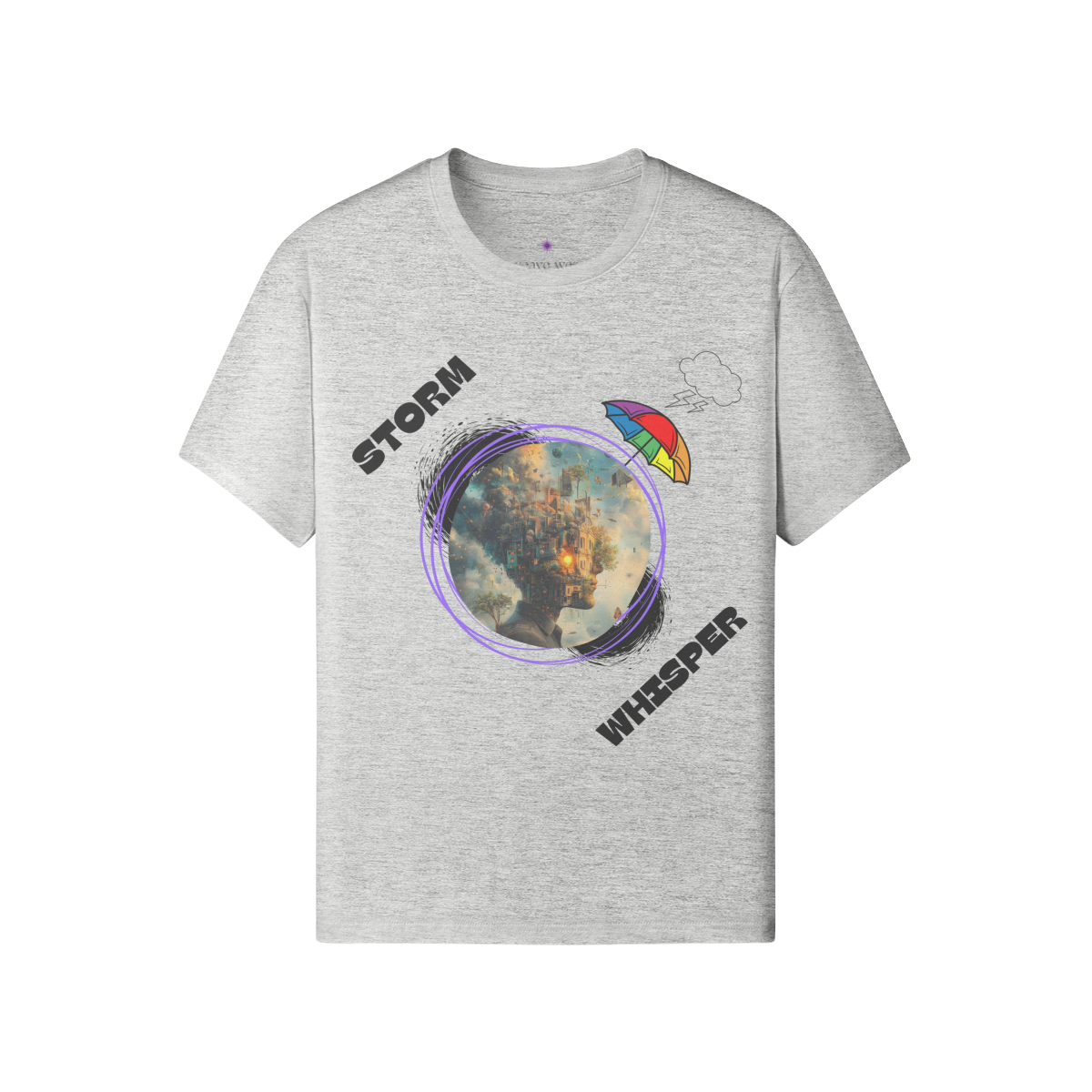Soft Cotton Graphic T-shirt (Storm Whisper)