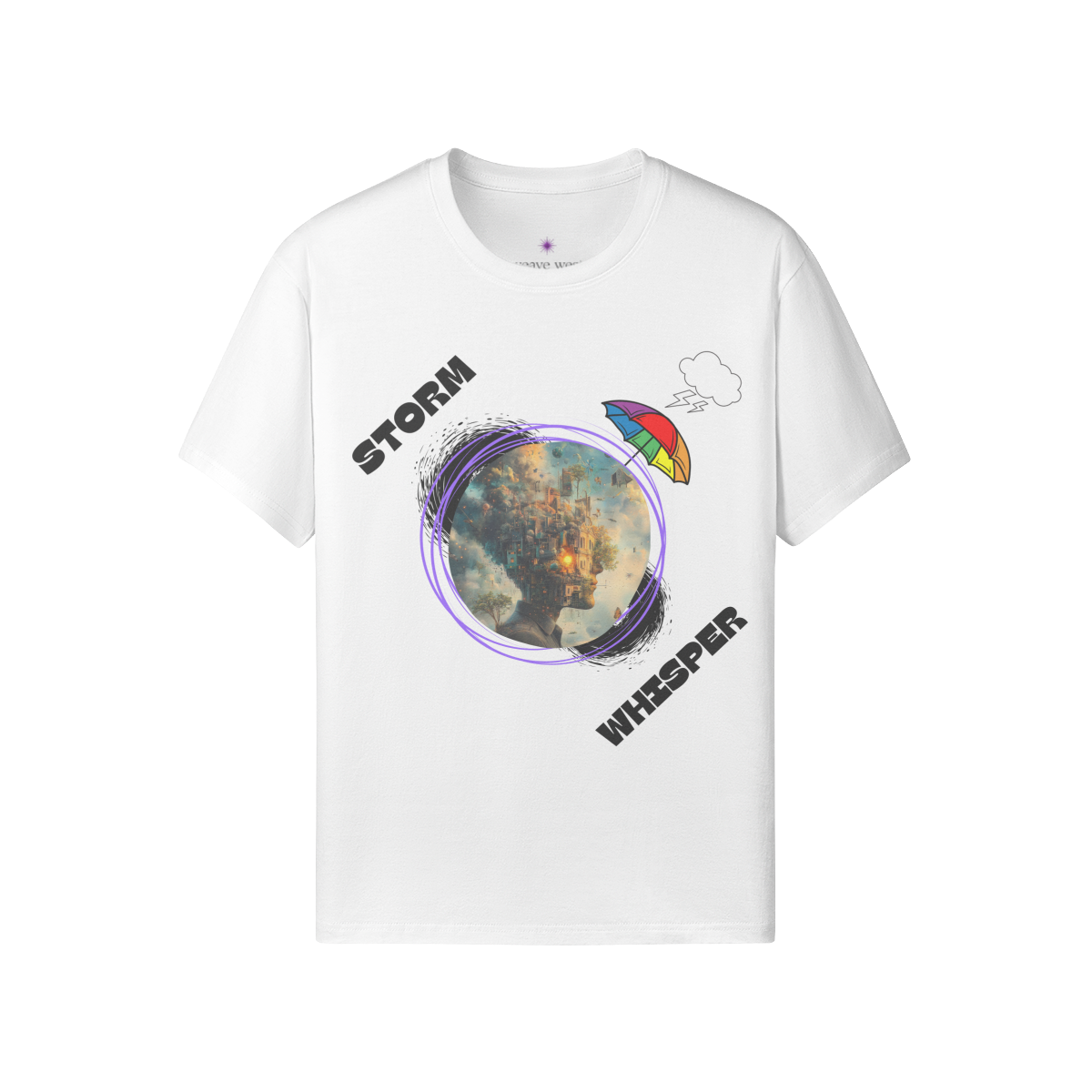 Soft Cotton Graphic T-shirt (Storm Whisper)