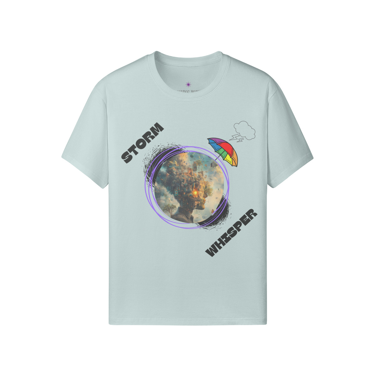 Soft Cotton Graphic T-shirt (Storm Whisper)