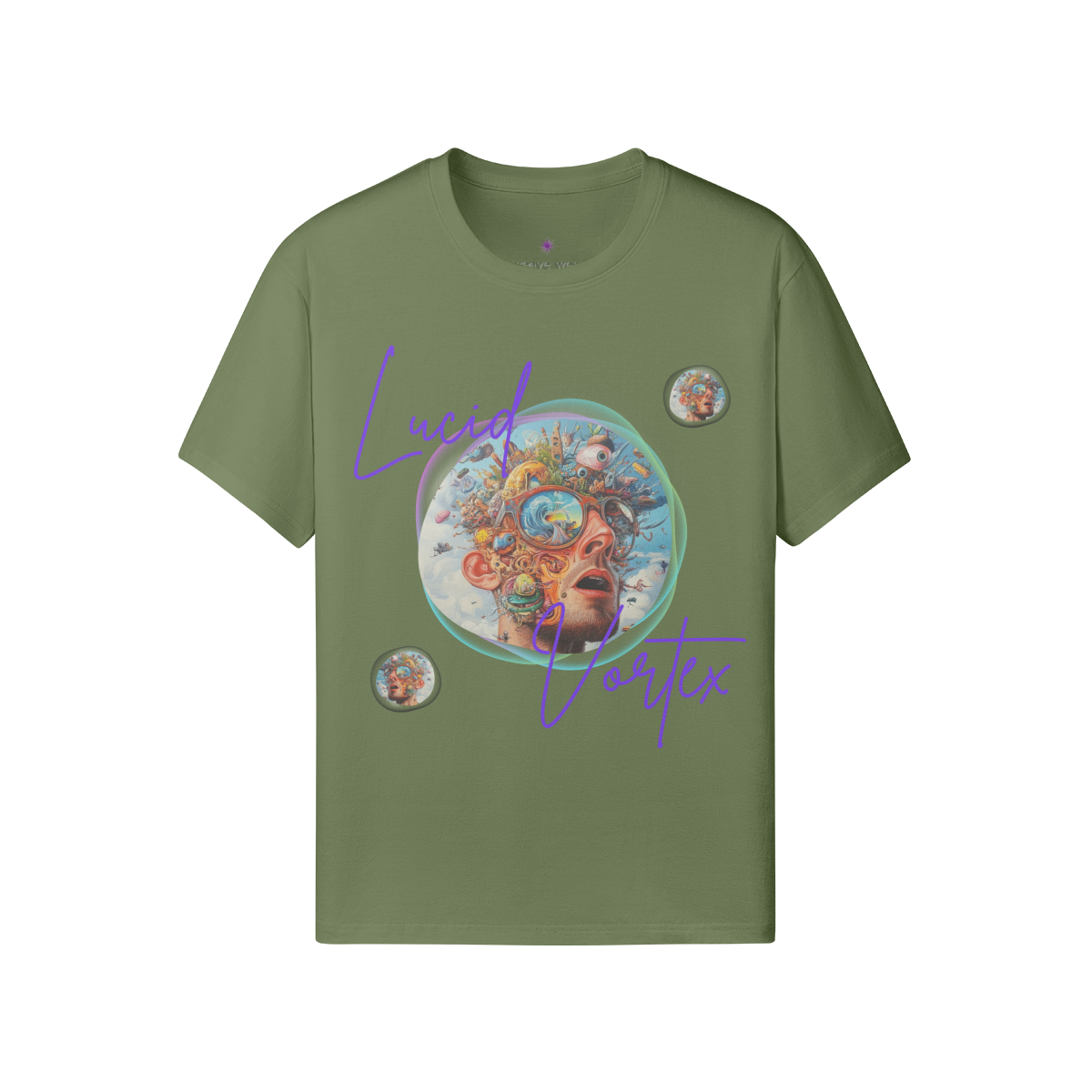 Soft Cotton Graphic T-shirt (Lucid Vortex)