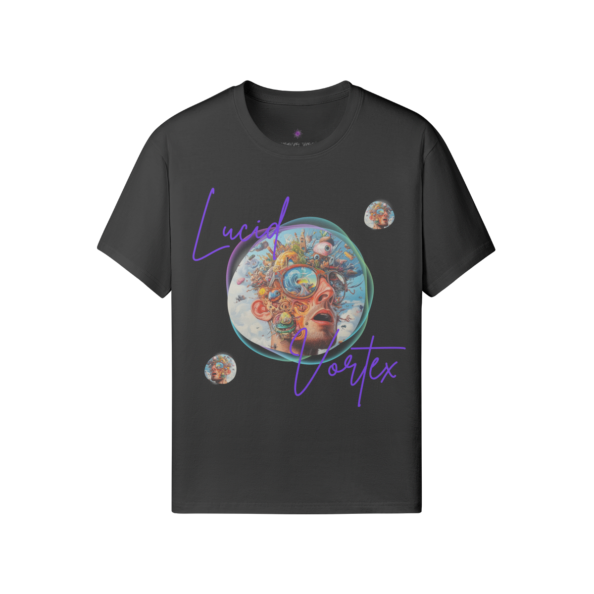 Soft Cotton Graphic T-shirt (Lucid Vortex)