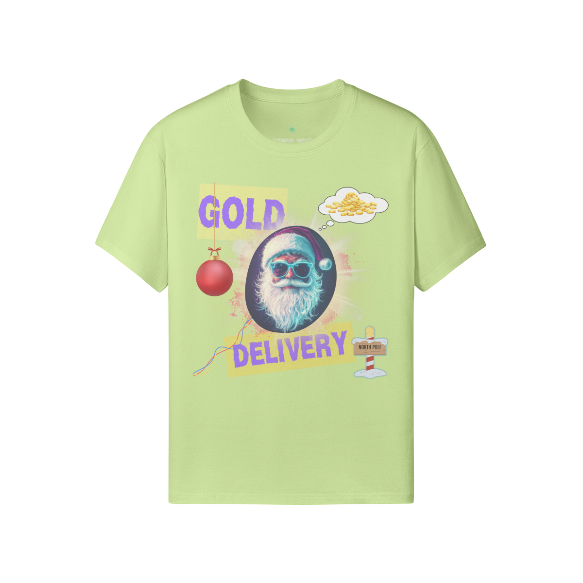 'Gold Delivery' Soft Cotton Xmas T-shirt