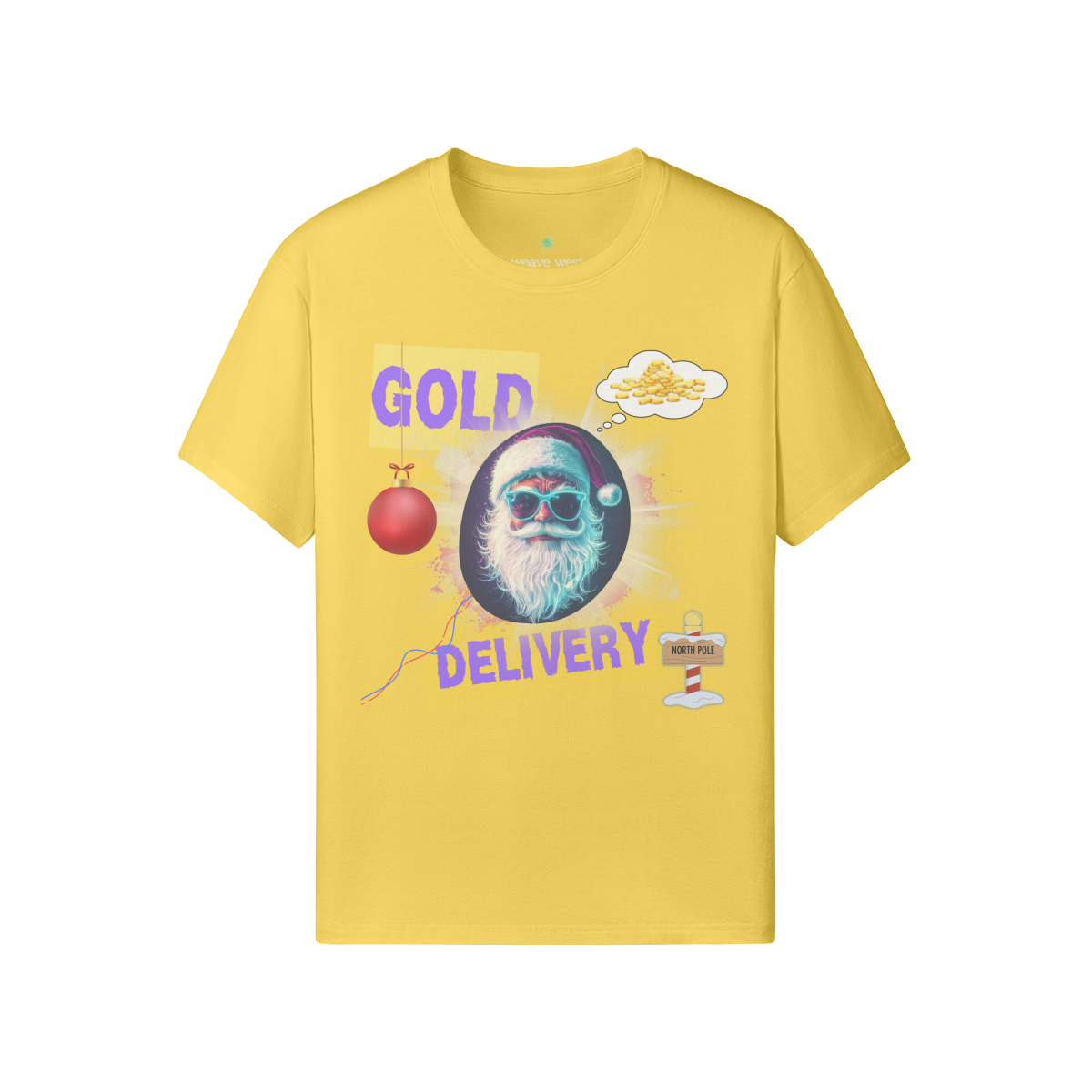 'Gold Delivery' Soft Cotton Xmas T-shirt