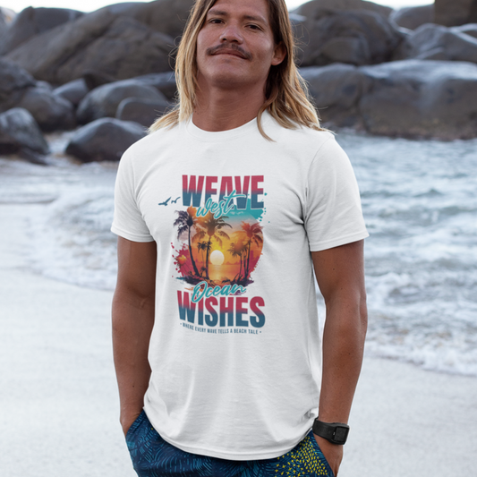 Premium Cotton Slim Fit Tee (Ocean Wish) 5 Colors - Weave West