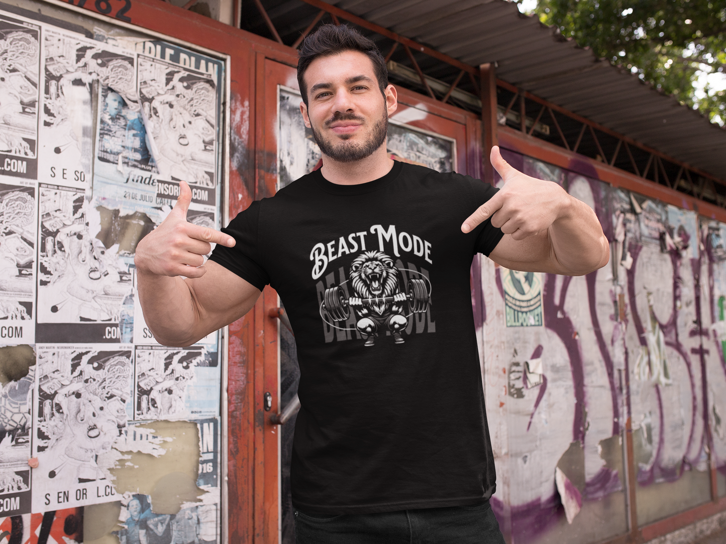 Premium Classic Fit Cotton Tee Beast Mode - Weave West