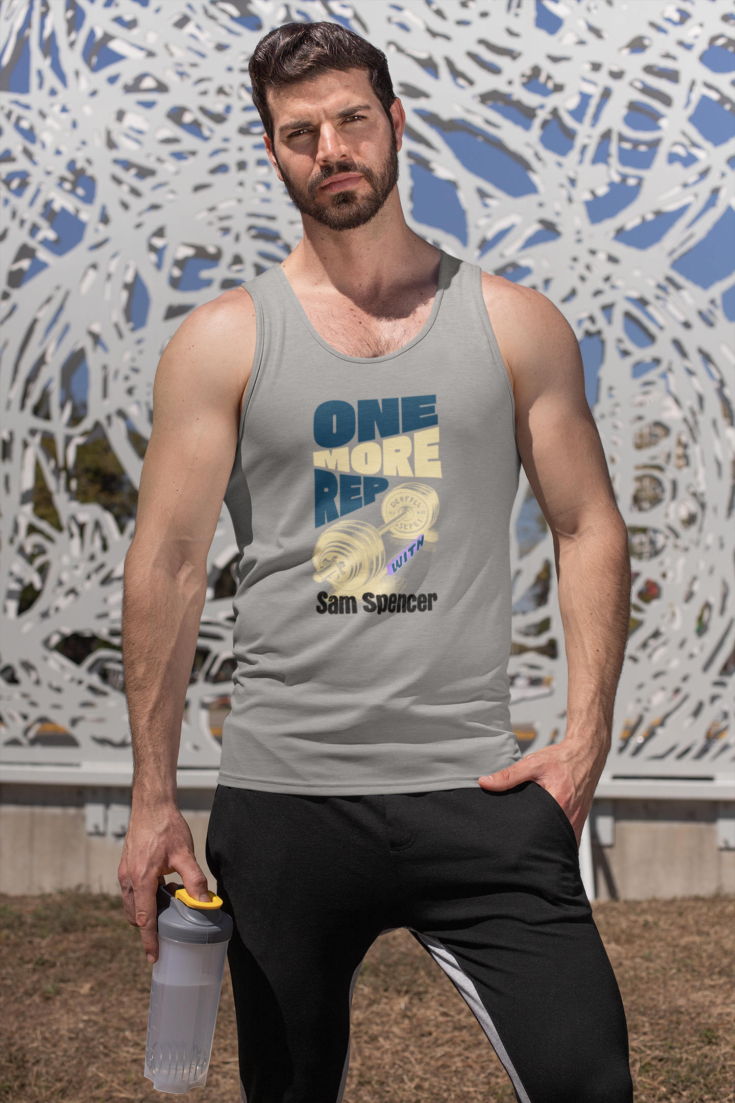 Personalized Polyester Body Fit Tank (One More Rep) - Weave West