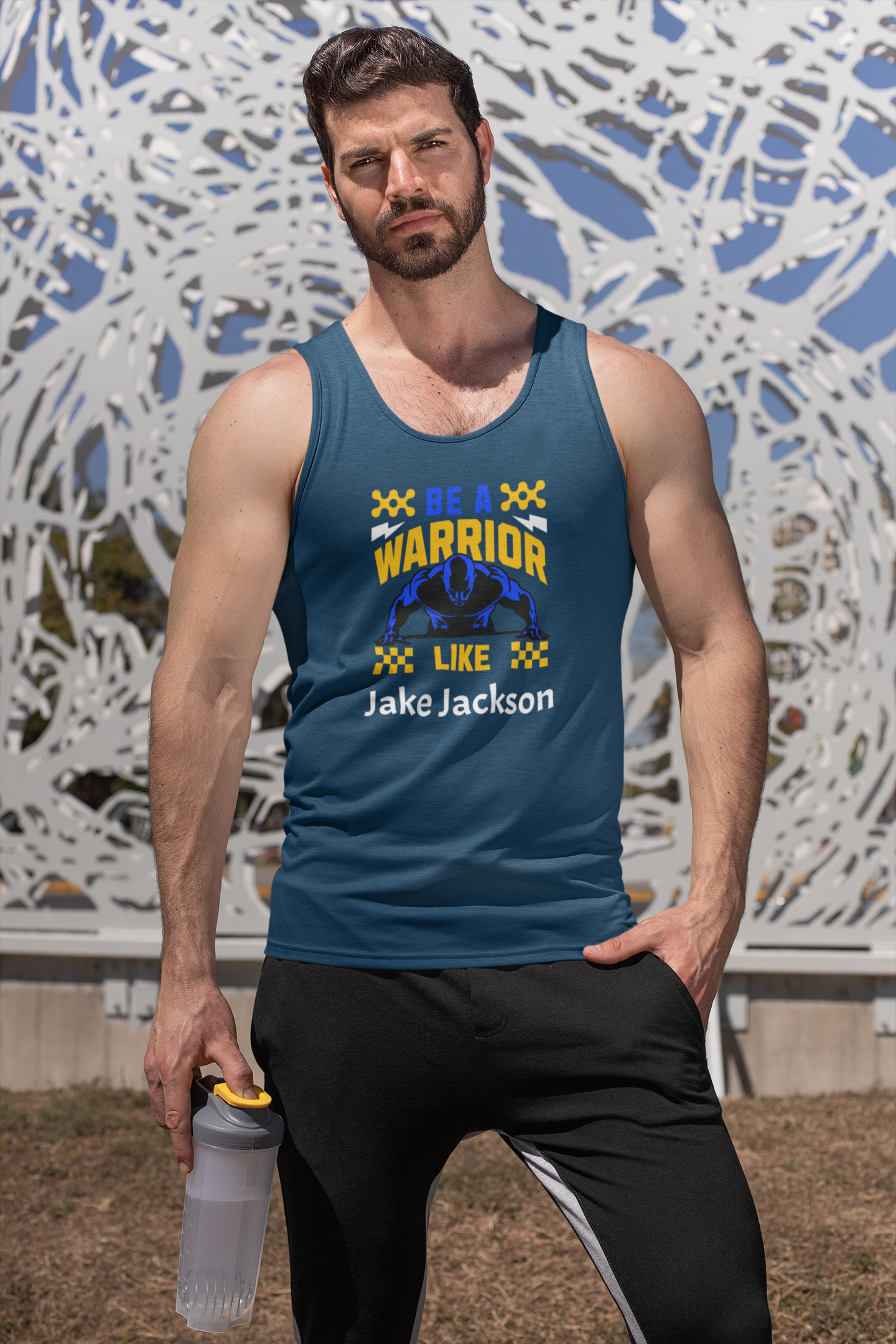 Personalized Polyester Body Fit Tank (Be a Warrior) - Weave West