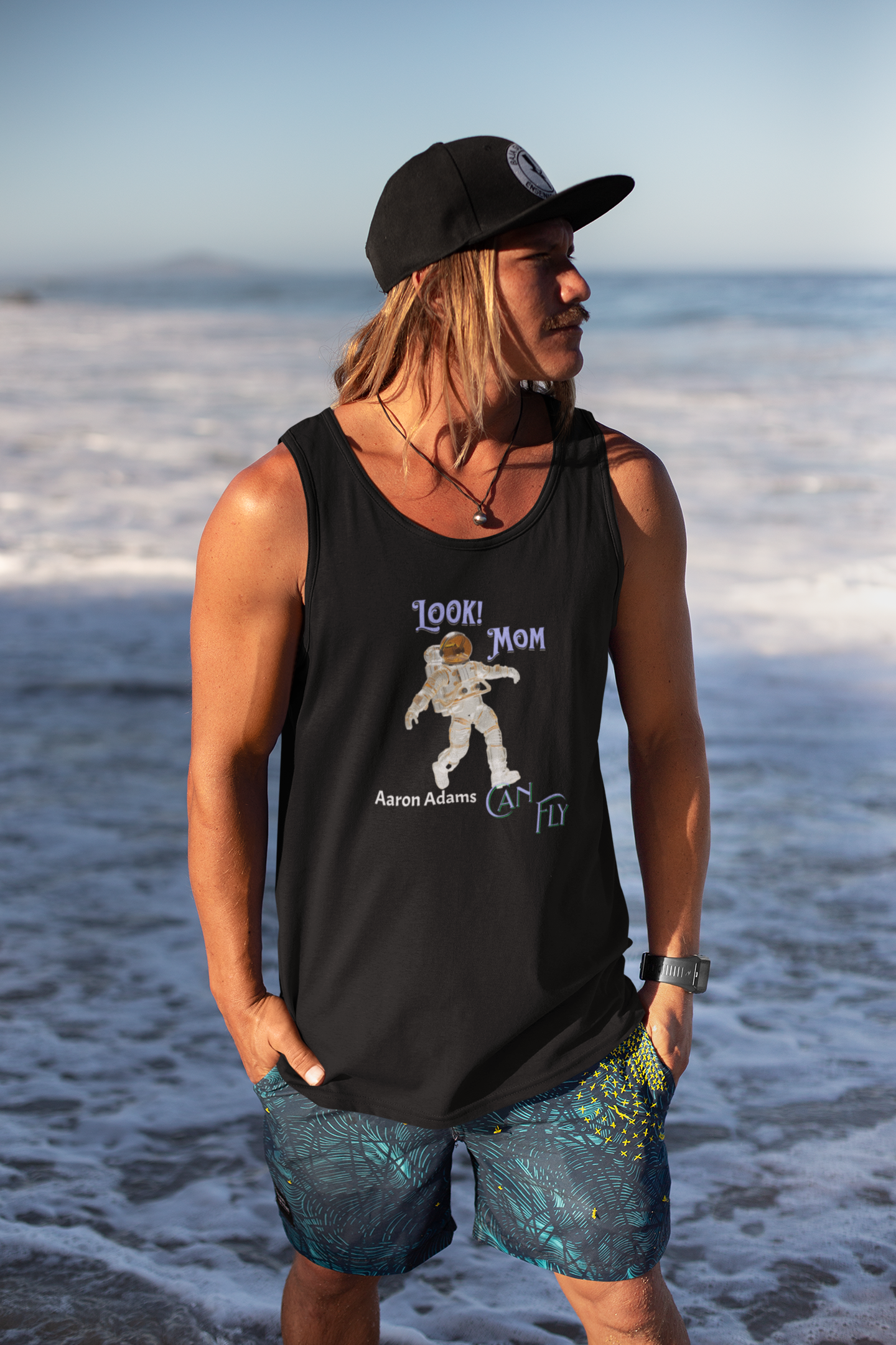 Personalized Polyester Wrinkle Free Sleeveless Tank (Look! Mom) - Weave West