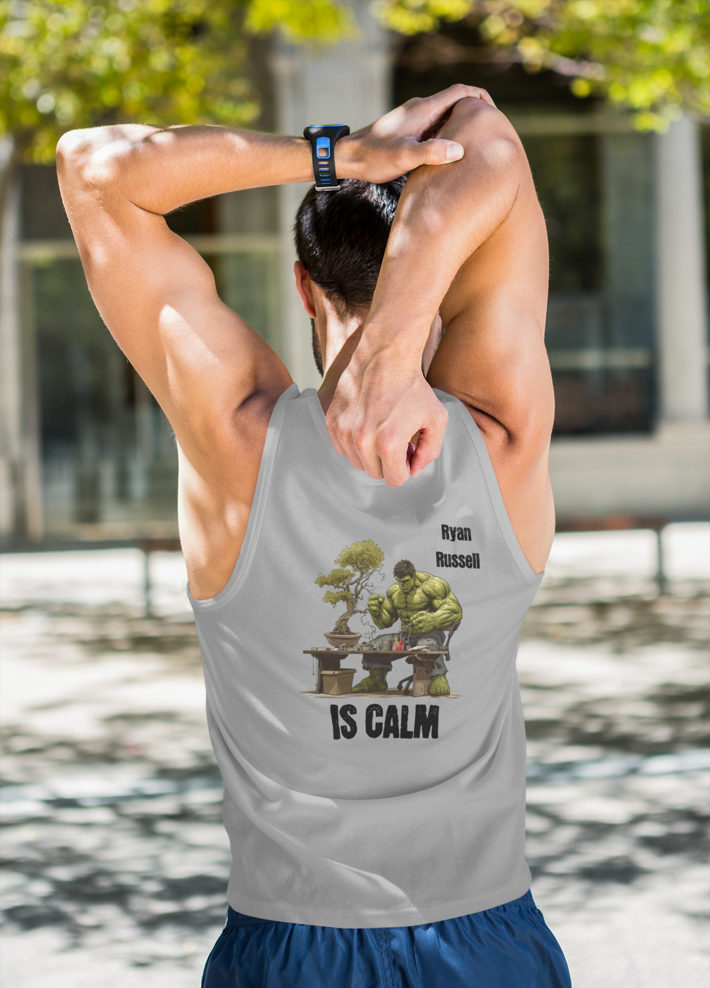 Personalized Polyester Body Fit Tank (Is Calm) - Weave West