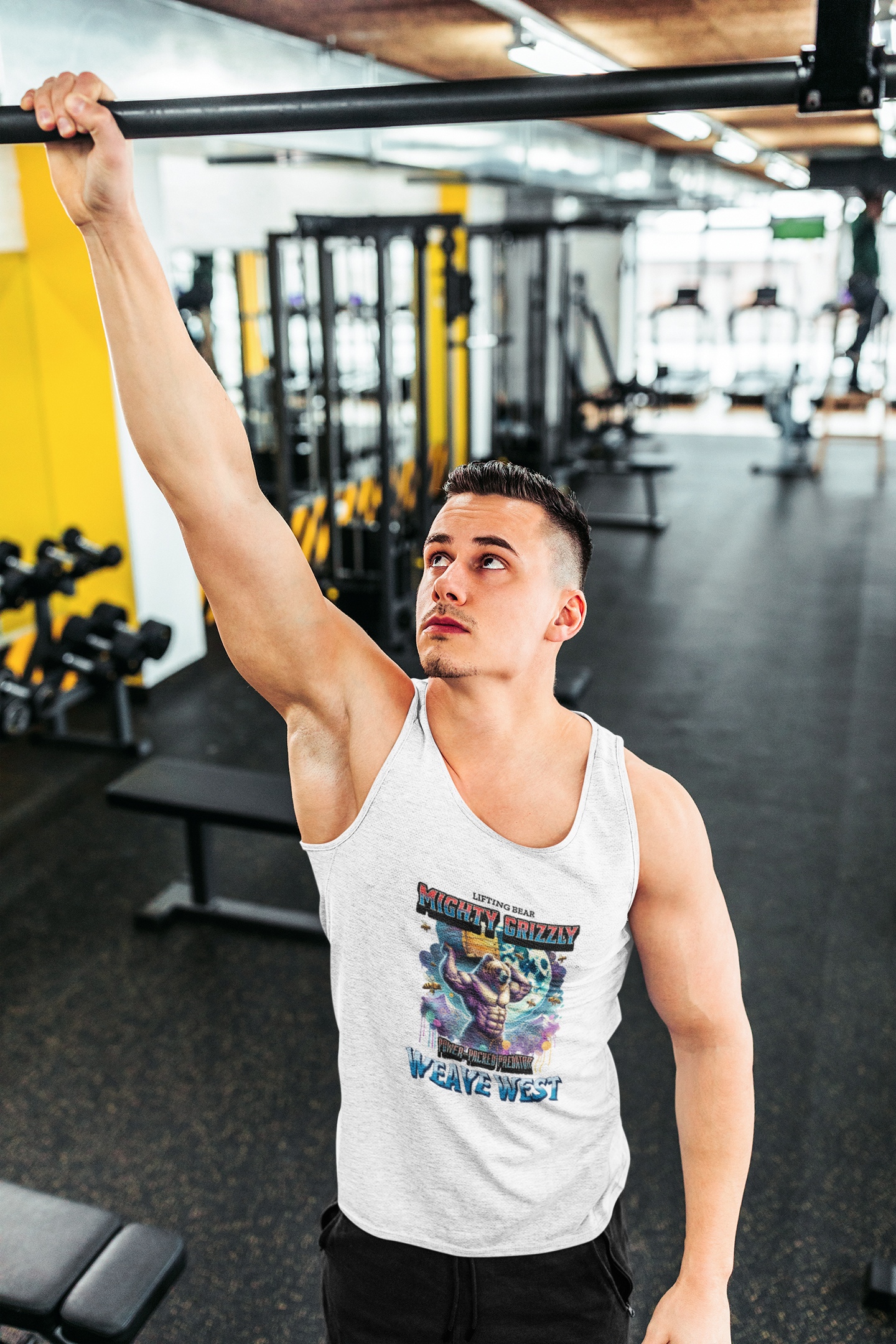 Polyester Body Fit Tank (Mighty Grizzly) - Weave West