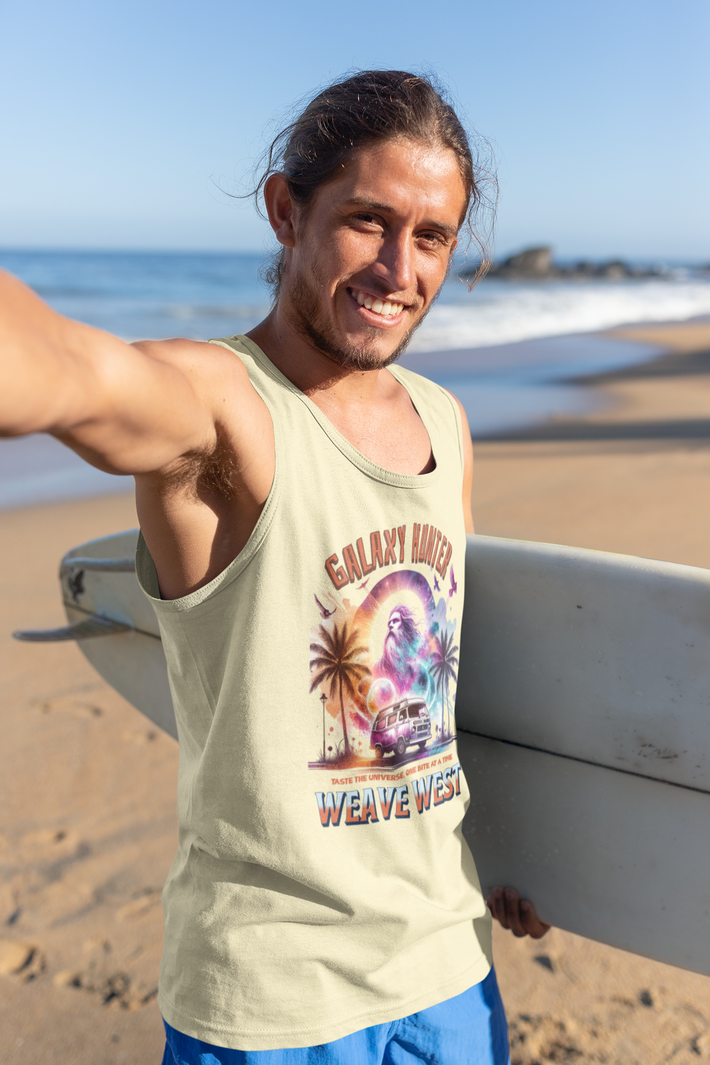 Polyester Wrinkle Free Sleeveless Tank (Galaxy Hunter) - Weave West