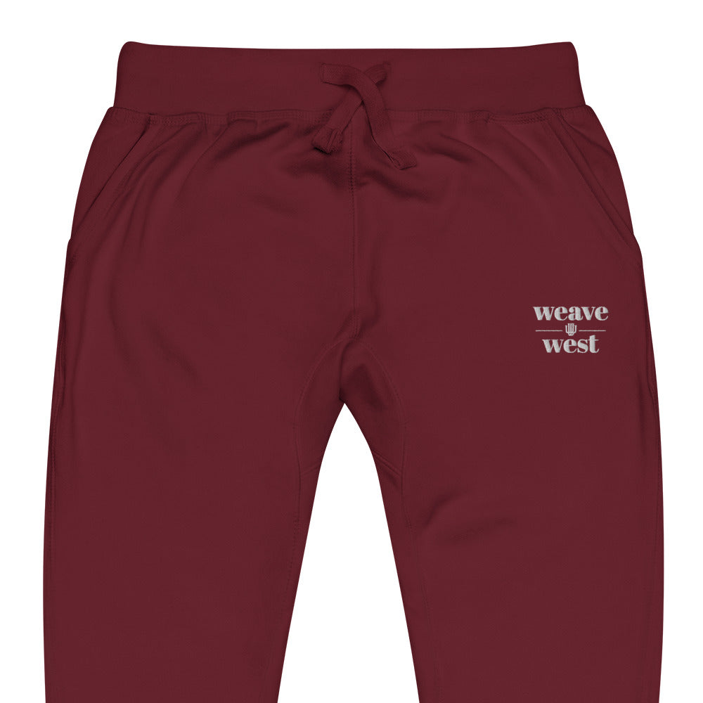 Soft Slim Fit Fleece Joggers (Logo4) - Weave West