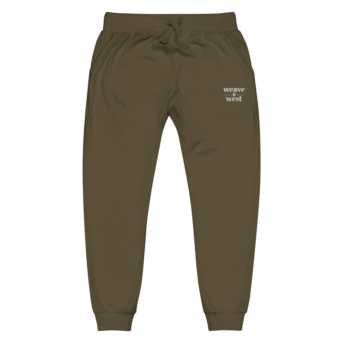 Soft Slim Fit Fleece Joggers (Logo4) - Weave West