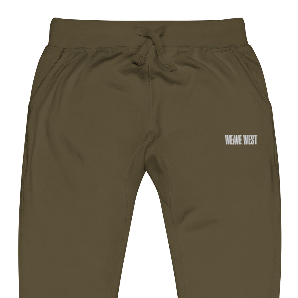 Soft Slim Fit Fleece Joggers (Logo3) - Weave West