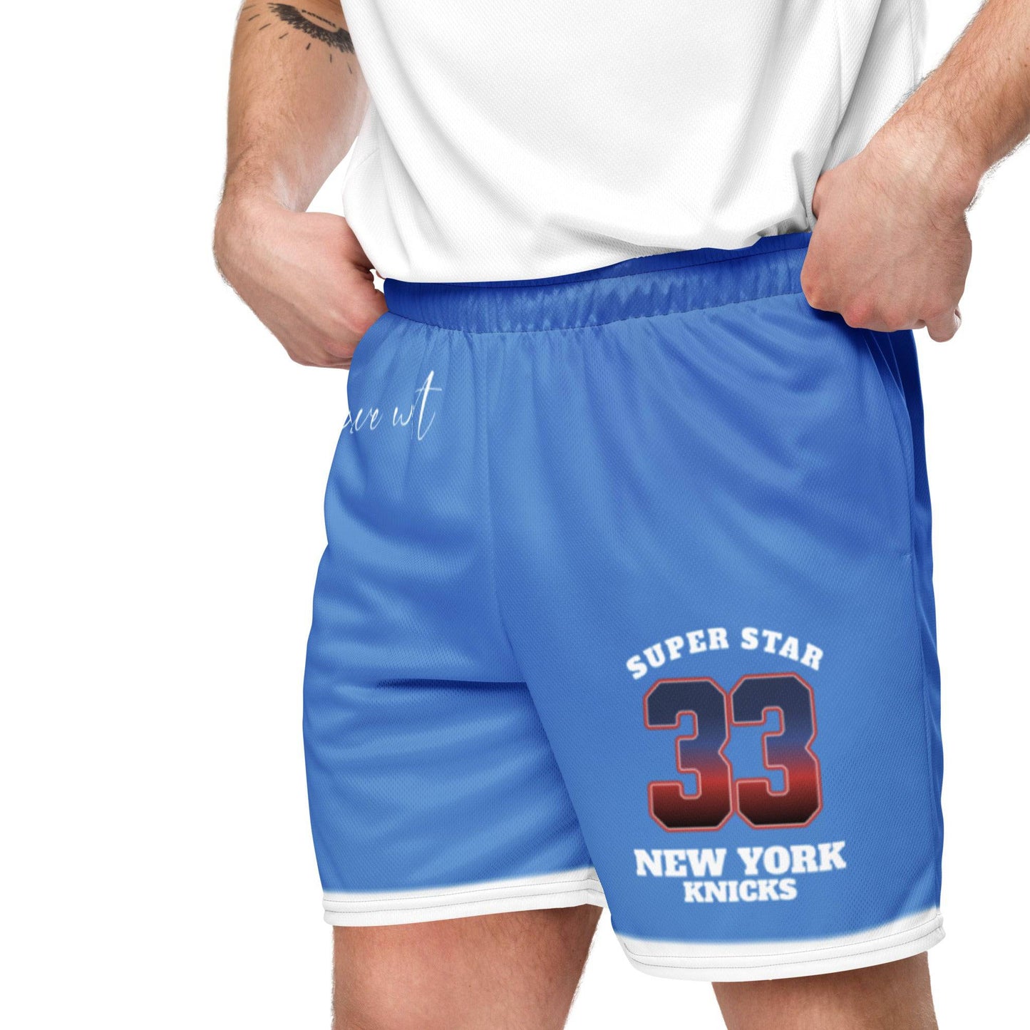 Basketball Mesh Lightweight Shorts (33 Knicks) - Weave West