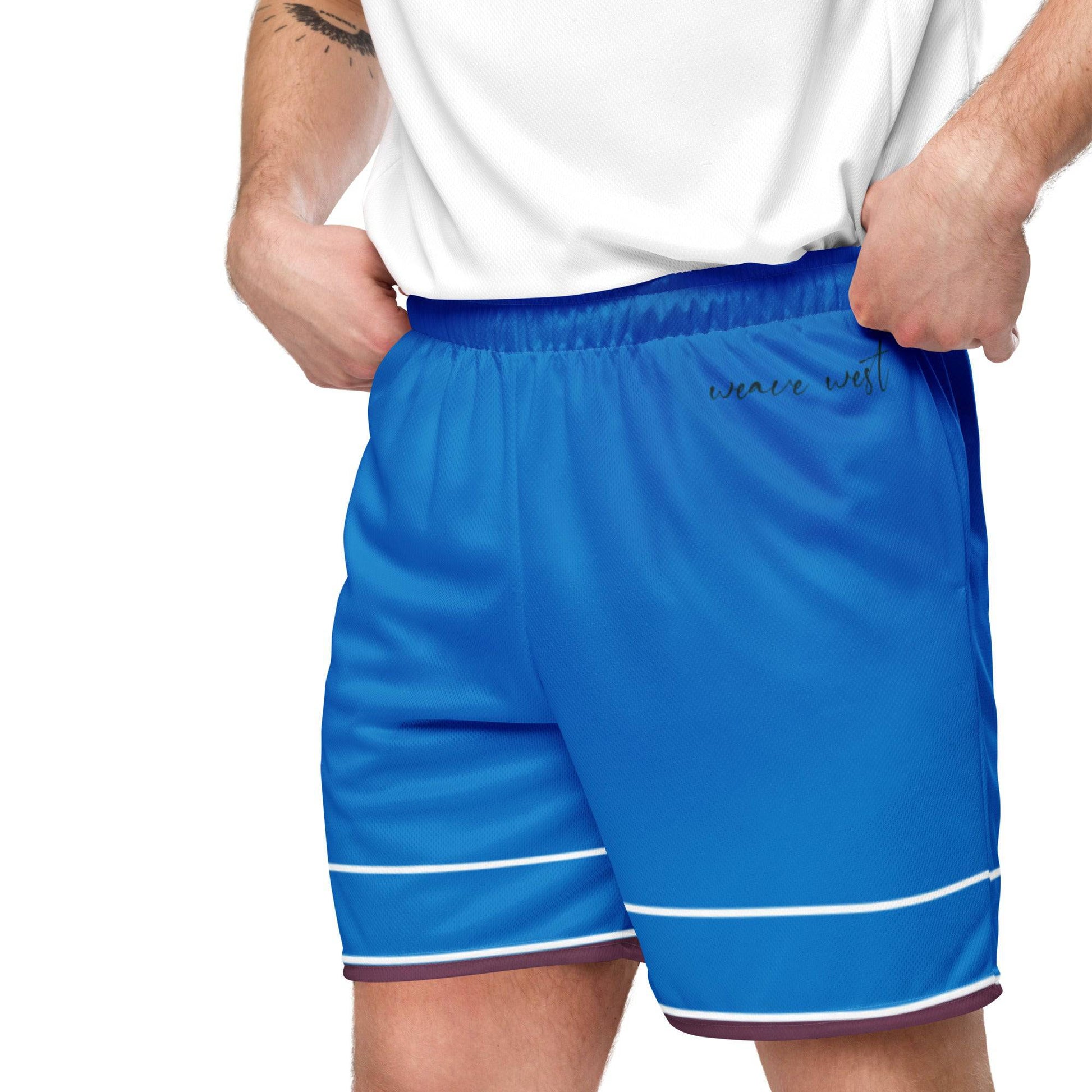 Basketball Mesh Lightweight Shorts (Stripe1) - Weave West