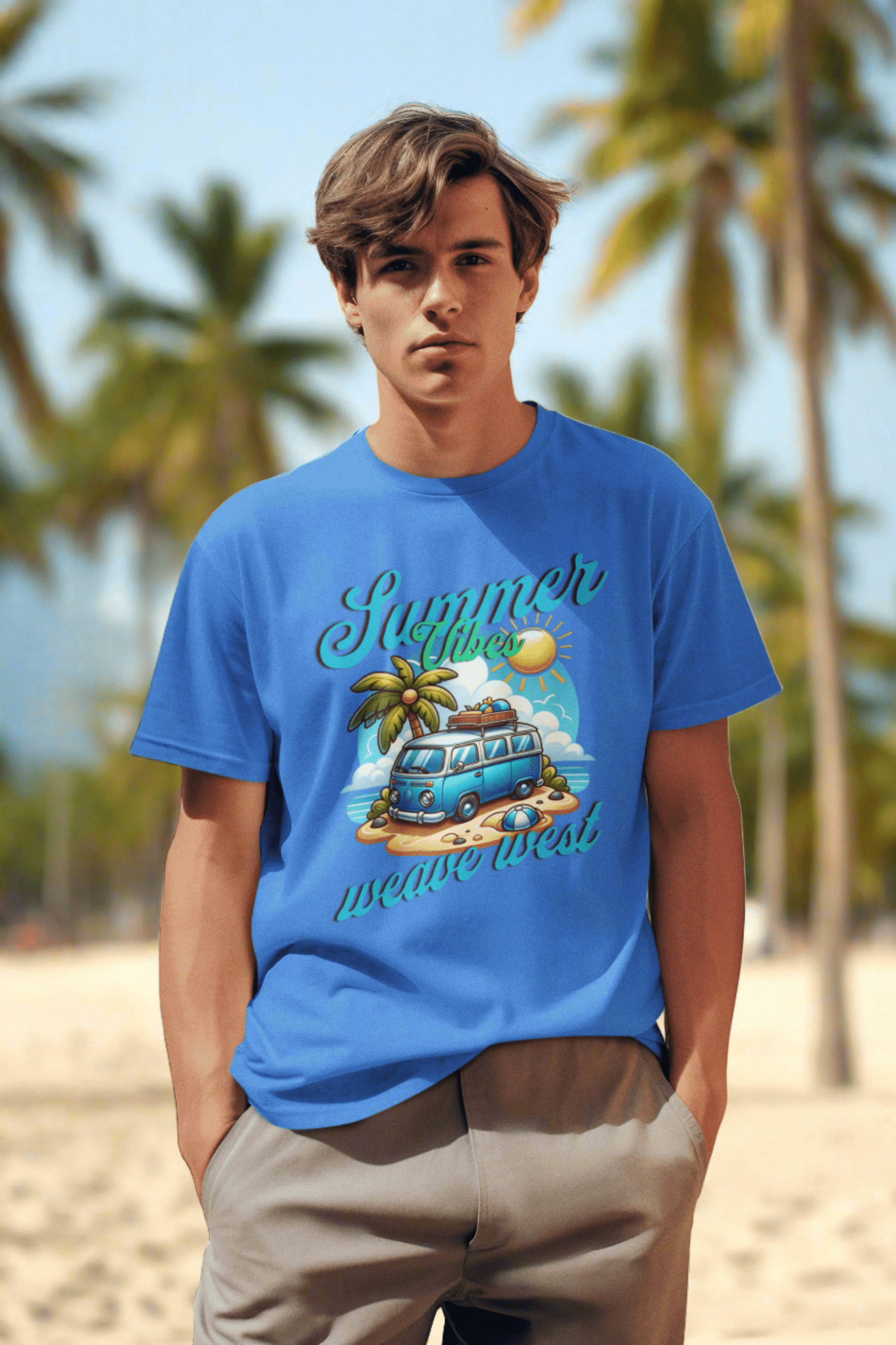 Premium Classic Fit Cotton Tee (Summer Vibe) - Weave West