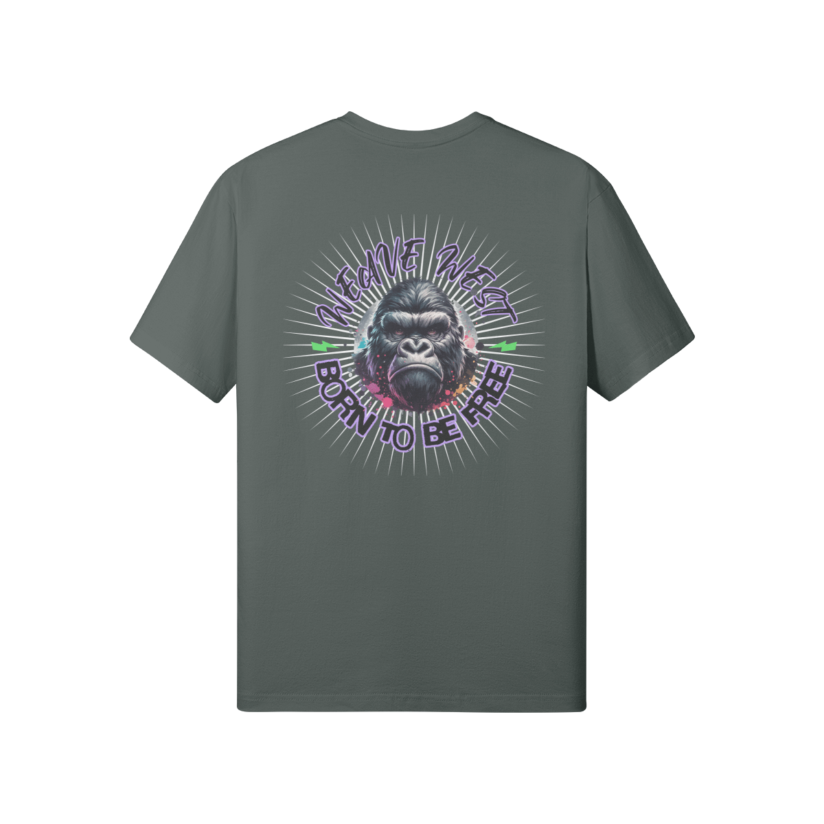 Premium Regular Fit Cotton Tee (Born To Be Free) - Weave West