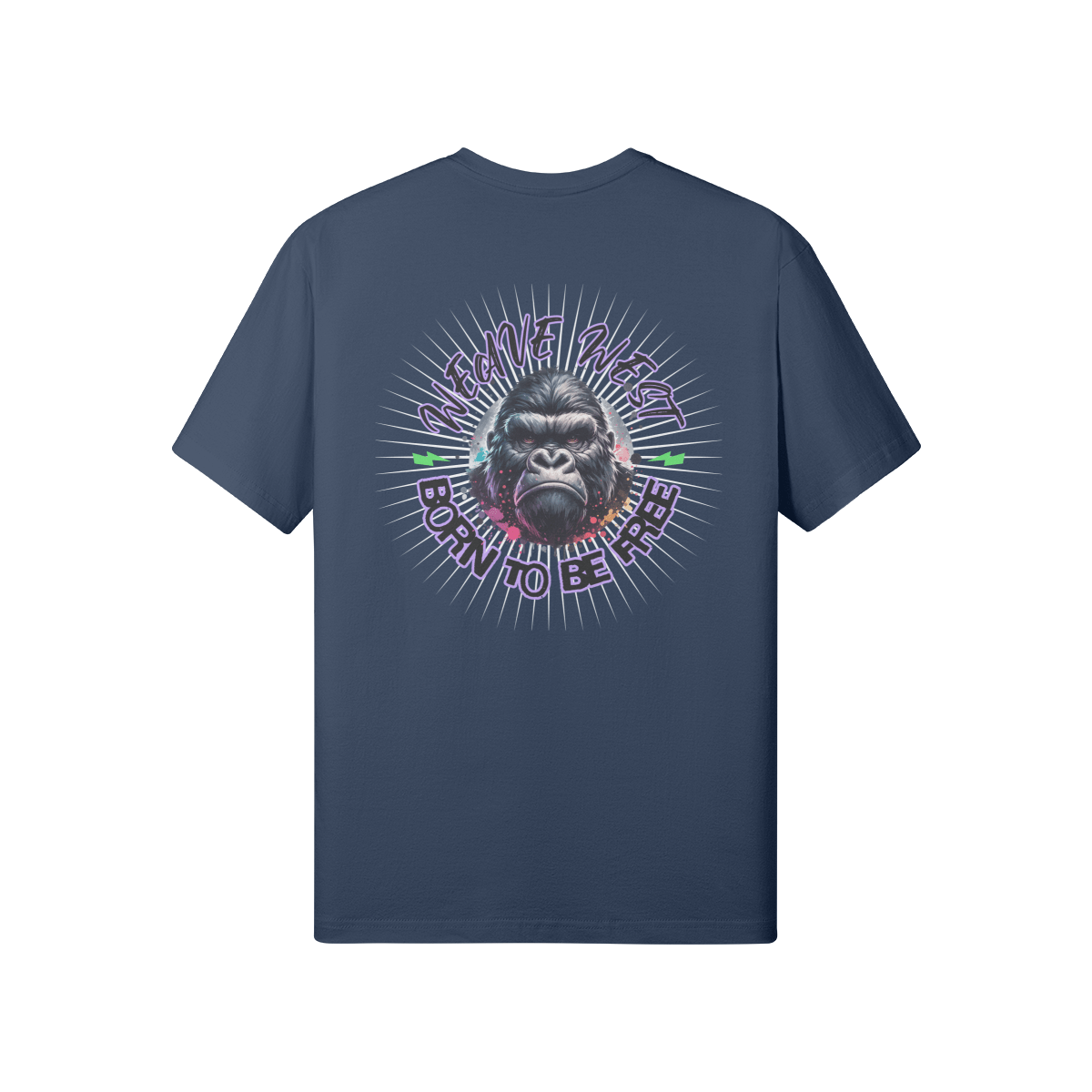 Premium Regular Fit Cotton Tee (Born To Be Free) - Weave West