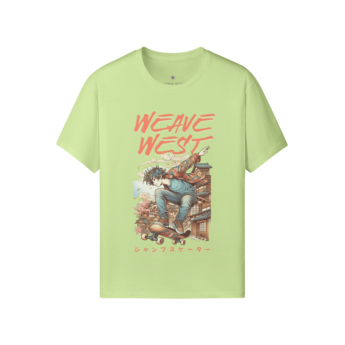 Premium Regular Fit Cotton Tee (Cool Guy Skating) - Weave West