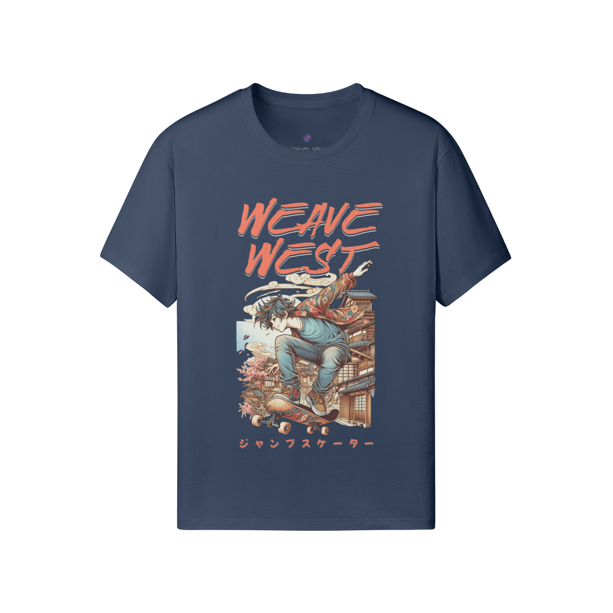 Premium Regular Fit Cotton Tee (Cool Guy Skating) - Weave West