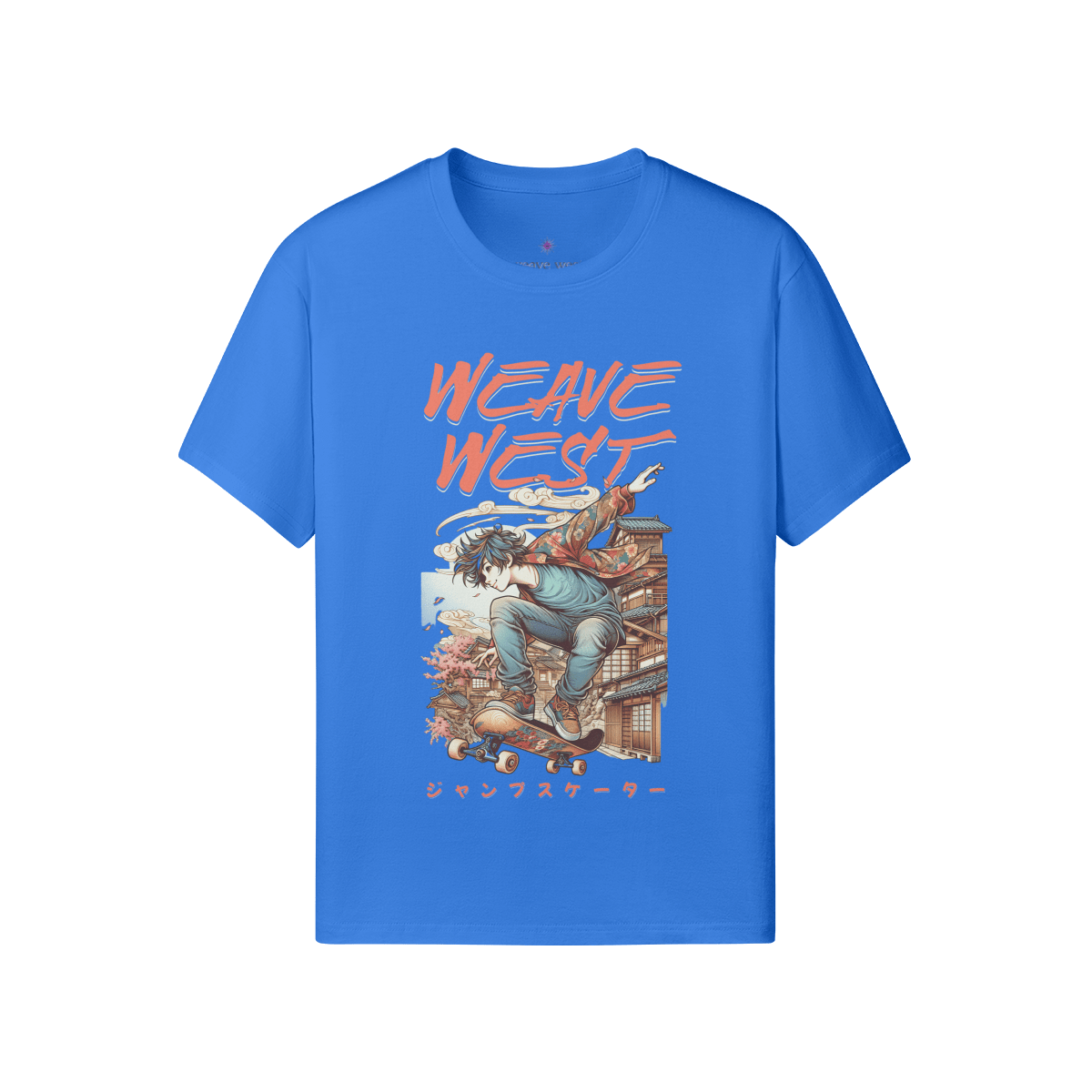 Premium Regular Fit Cotton Tee (Cool Guy Skating) - Weave West
