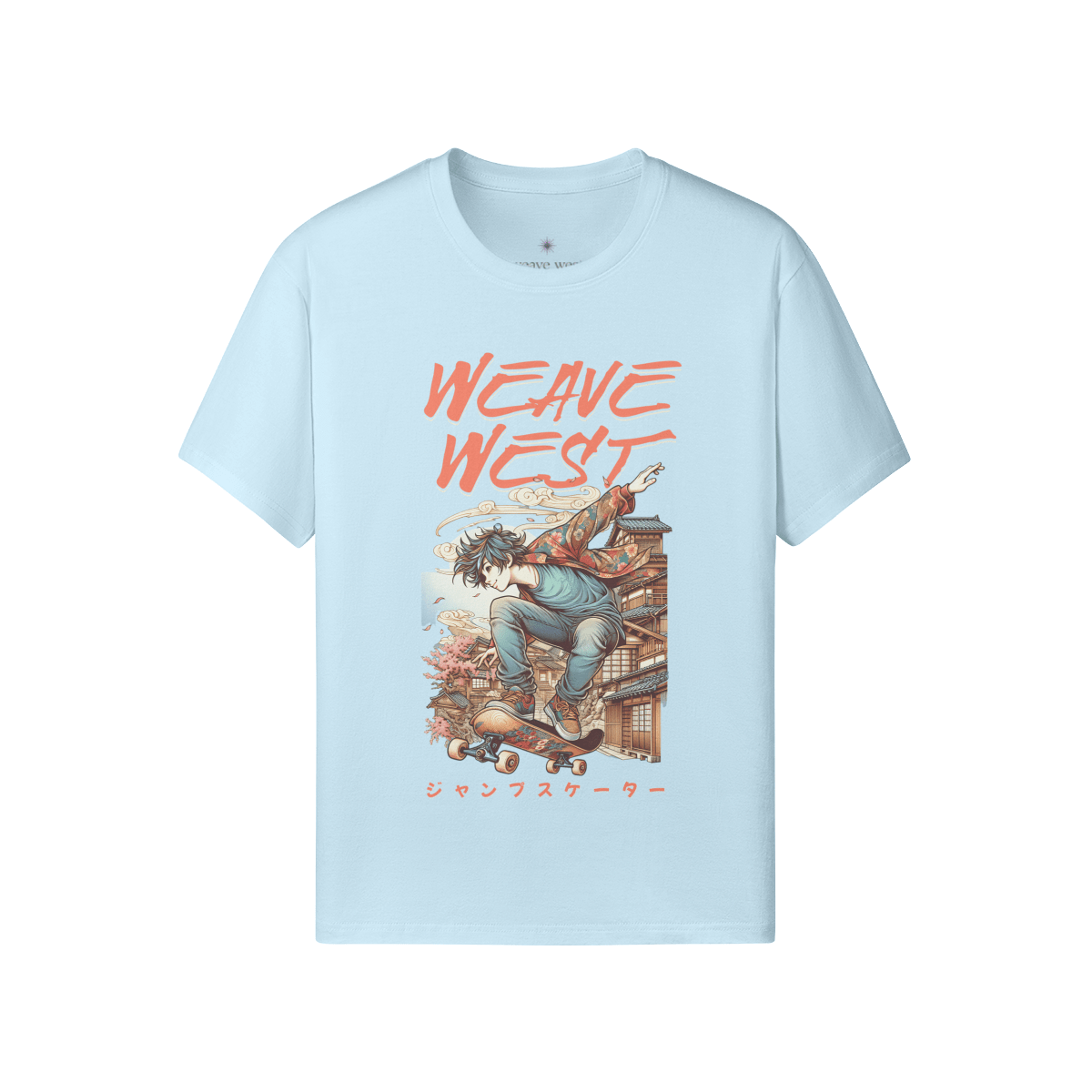 Premium Regular Fit Cotton Tee (Cool Guy Skating) - Weave West