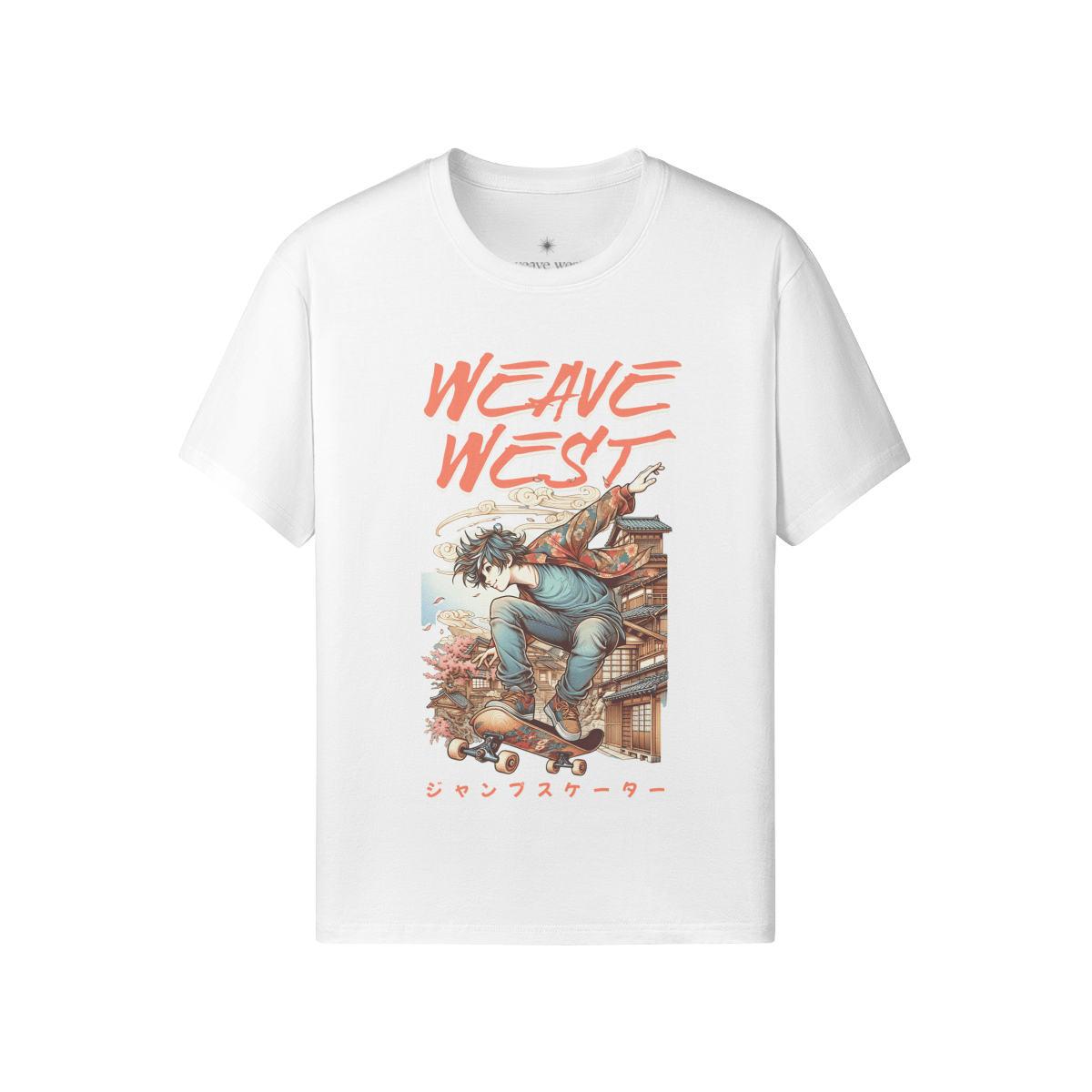 Premium Regular Fit Cotton Tee (Cool Guy Skating) - Weave West