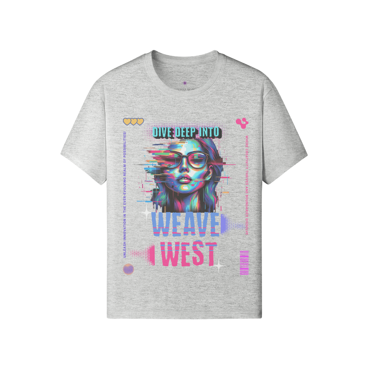 Premium Regular Fit Cotton Tee (Dive Deep Into) - Weave West