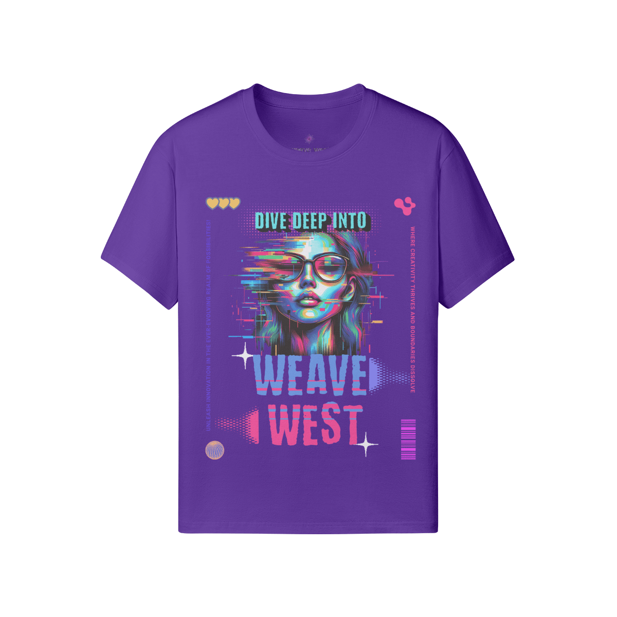 Premium Regular Fit Cotton Tee (Dive Deep Into) - Weave West
